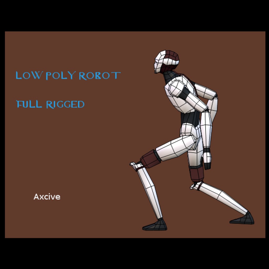 LOW POLY ROBOT FULL RIGGED preview image 2